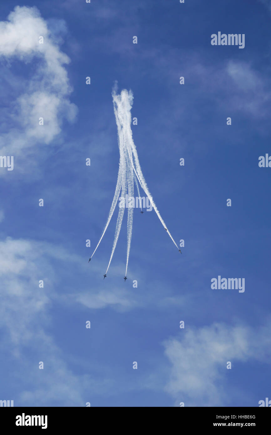 L'acrobatie Blue Angels lors de la Fleet Week 2016 San Francisco Banque D'Images