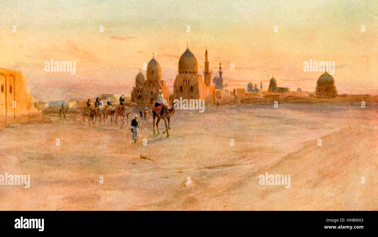 Les Tombes des Khalifs, Égypte, vers 1912 Banque D'Images