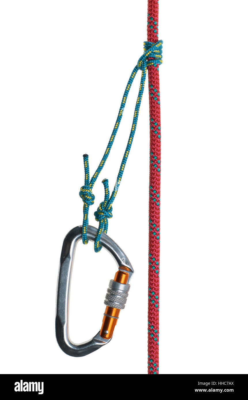 Monter, monter, monter, monter, de la pente, la bande de roulement, escalader, boucle, carabines, onglet, Banque D'Images