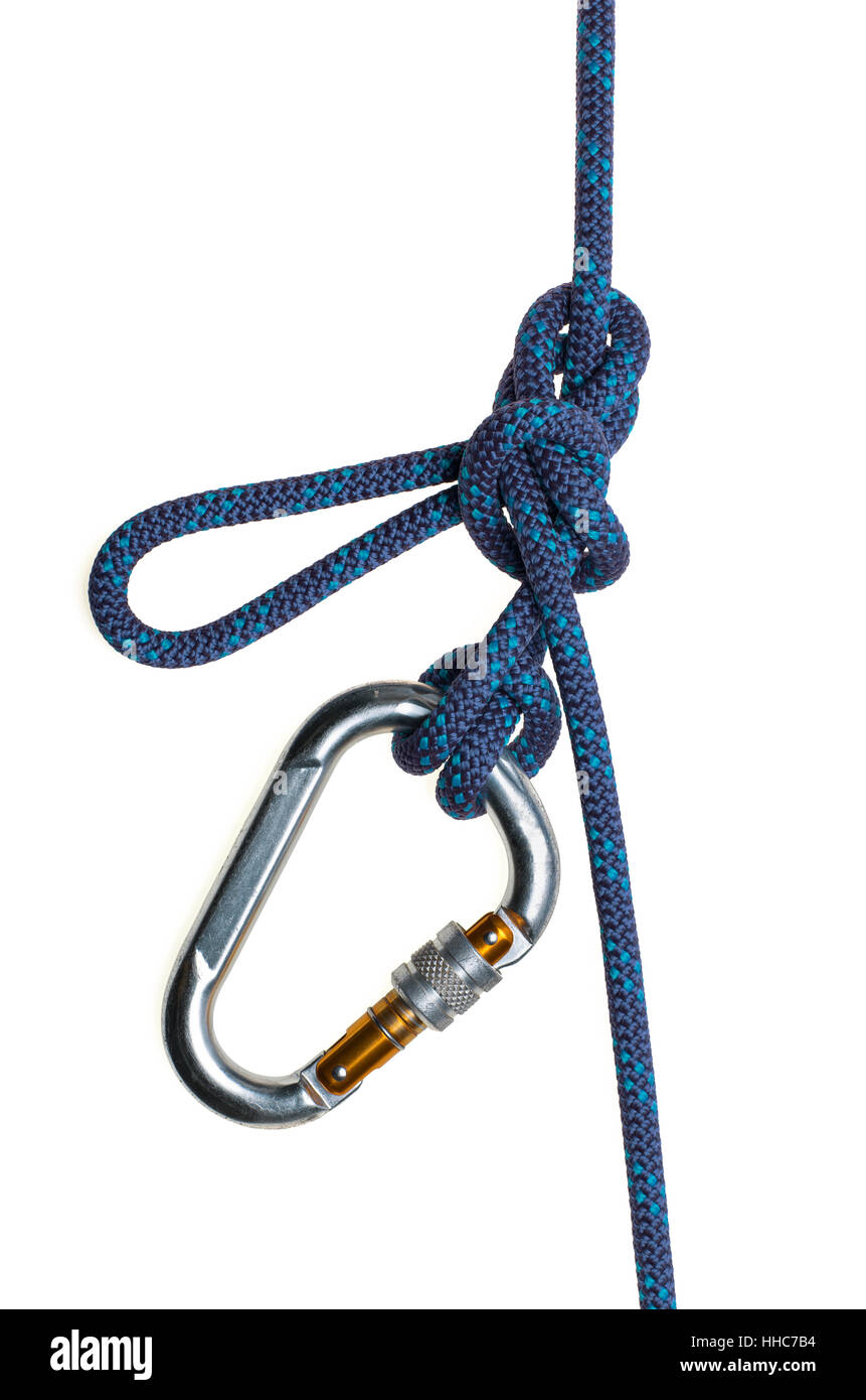 Monter, monter, monter, monter, de la pente, la bande de roulement, escalader, boucle, onglet, cravate, corde, Banque D'Images
