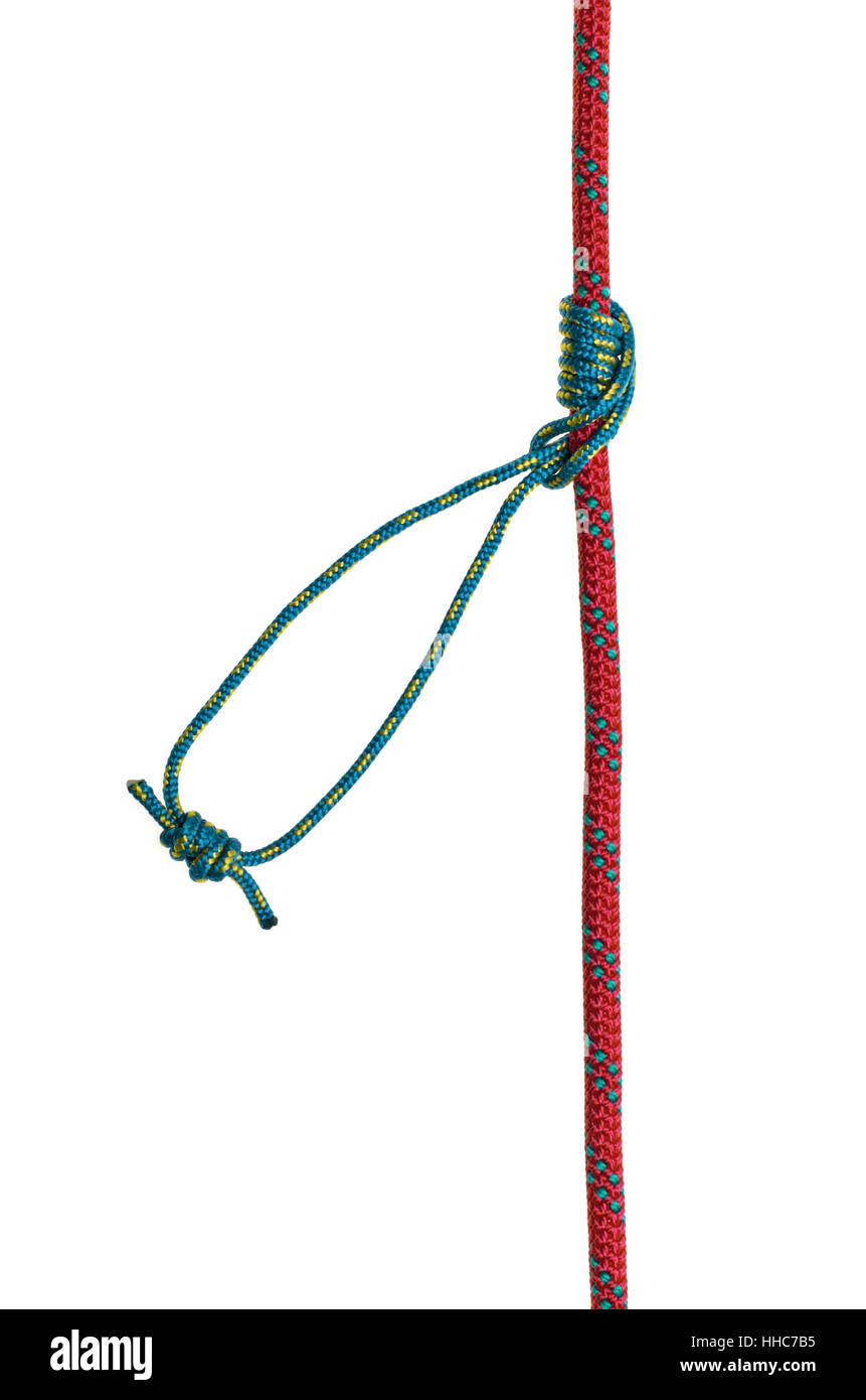 Monter, monter, monter, monter, de la pente, la bande de roulement, escalader, boucle, onglet, cravate, corde, Banque D'Images