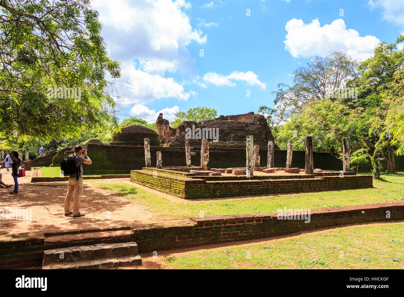 Ruines de Polonnaruwa Banque D'Images