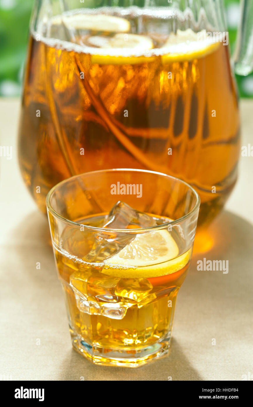 Le verre, calice, tumbler, thé, feuille, boire, boire, bavoirs, liquide, doux, Banque D'Images