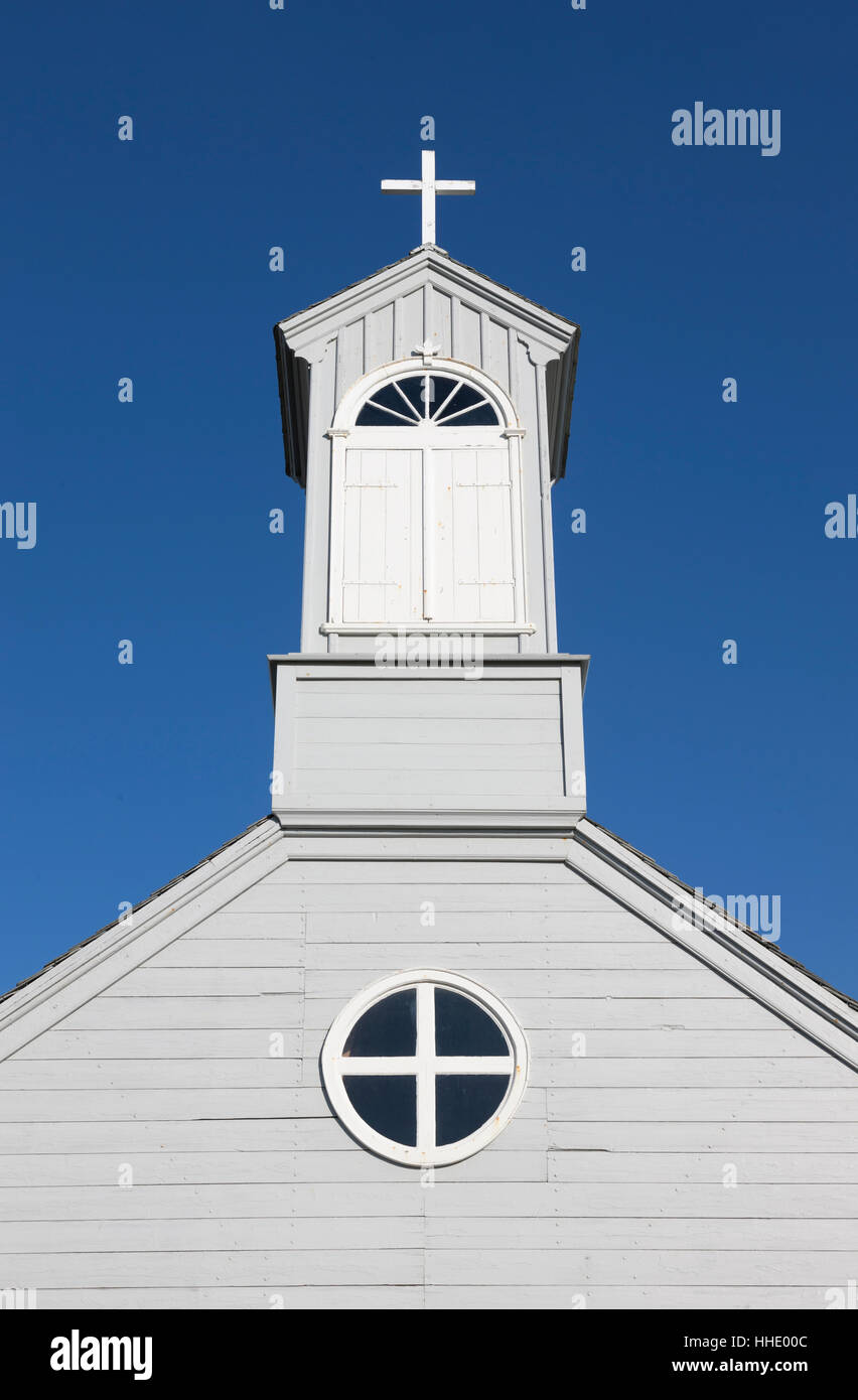 Maison, édifice, l'Église, Dieu, d'une chapelle, lieu de culte, saint, sacré, bleu, Banque D'Images