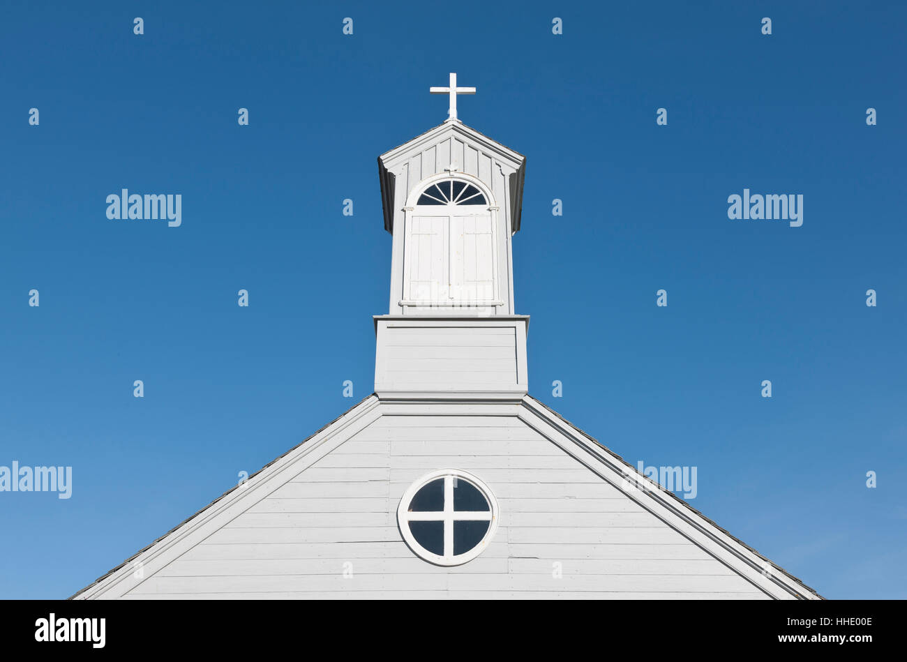 Maison, édifice, l'Église, Dieu, d'une chapelle, lieu de culte, saint, sacré, bleu, Banque D'Images