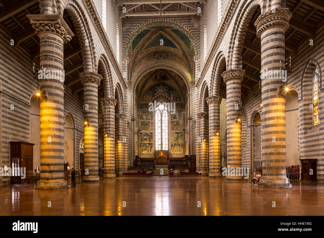 Le Duomo di Orvieto, Orvieto, Ombrie, Italie Banque D'Images