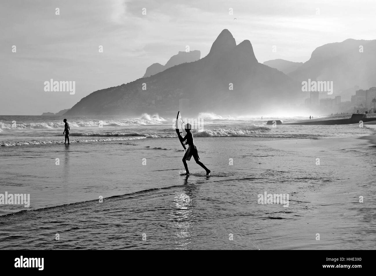 Plage, mer, la plage, la mer, les vagues, le Brésil, l'adolescent, sel, eau de mer, Banque D'Images
