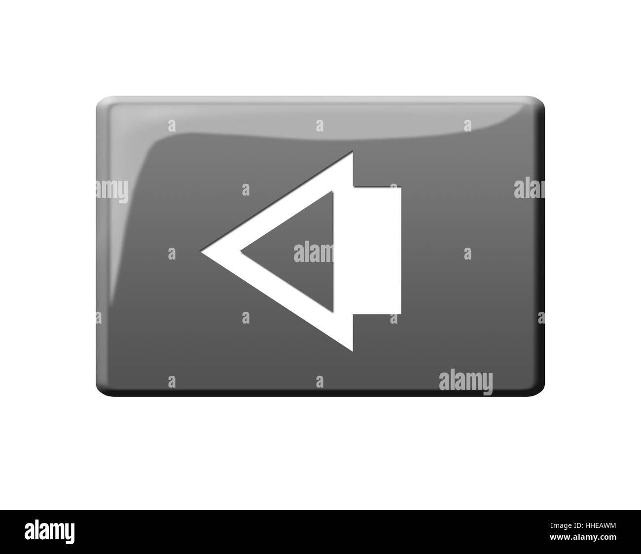 bouton retour Banque D'Images