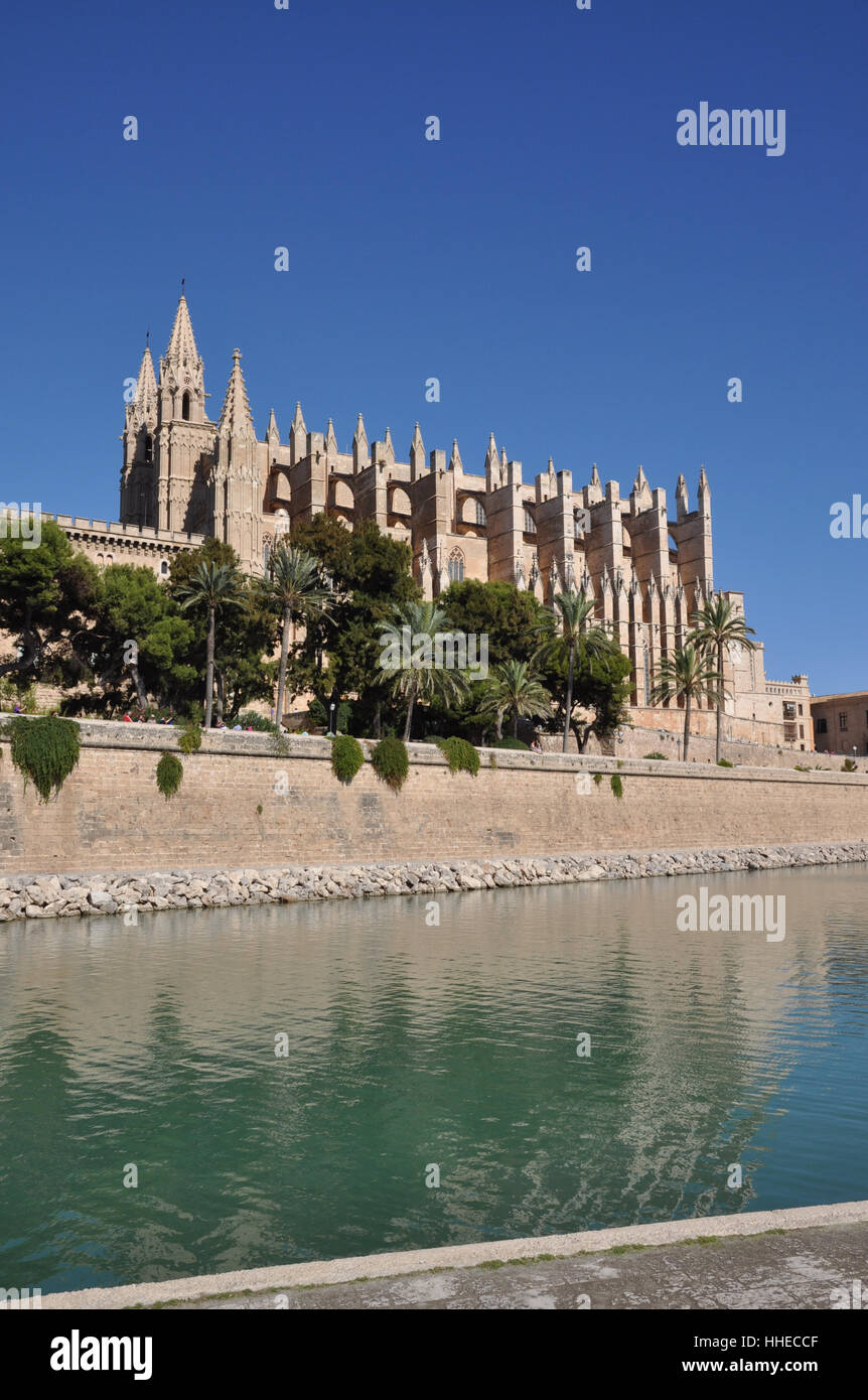 Église, cathédrale, Mallorca, l'art, l'oeuvre d'art, sculpture, l'Espagne, le style de Banque D'Images
