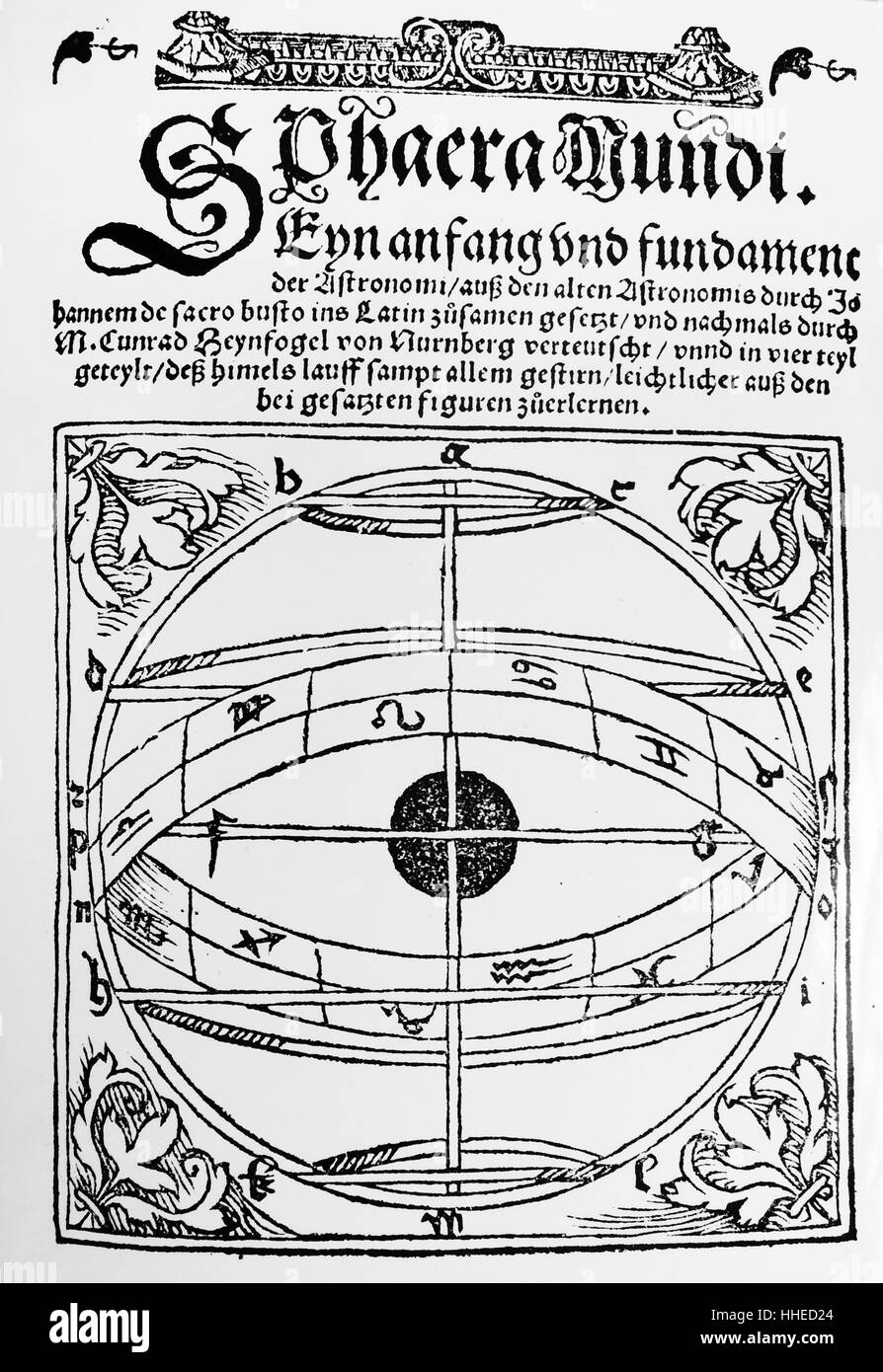 Planisphère terrestre, montrant la première utilisation du nom 'America' sur une carte. De Petrus Apianus Cosmographicus liber. Anvers, 1529 Banque D'Images