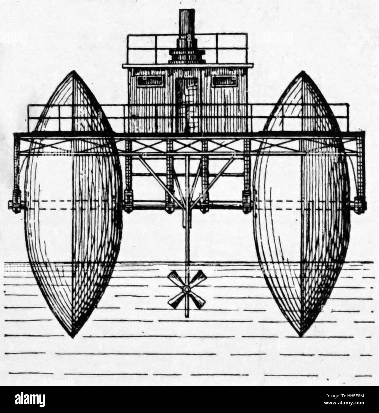 Gravure de la fin du rouleau de voile par Ernest Bazin. En date du 19e siècle Banque D'Images