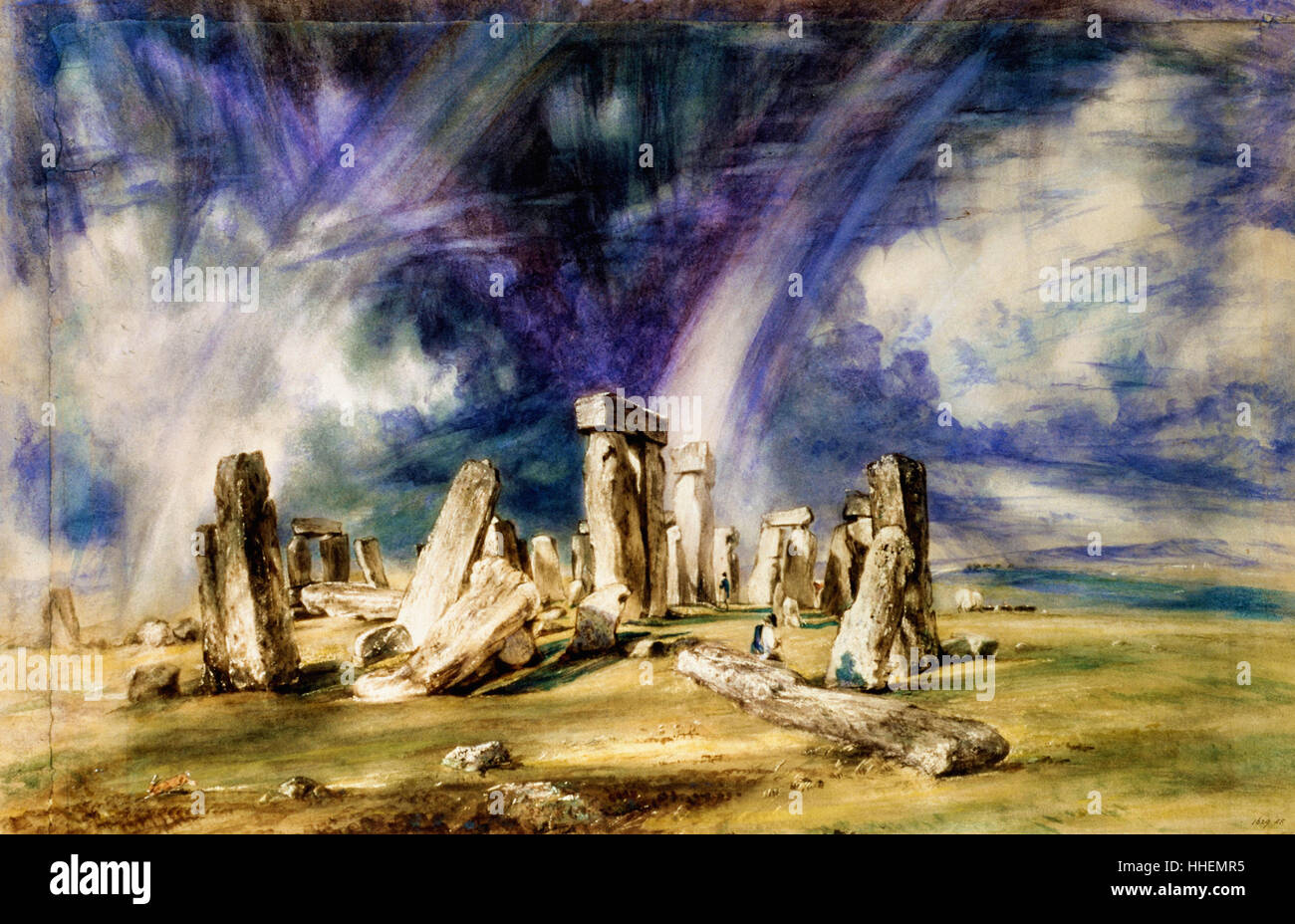 John Constable - Stonehenge - Banque D'Images