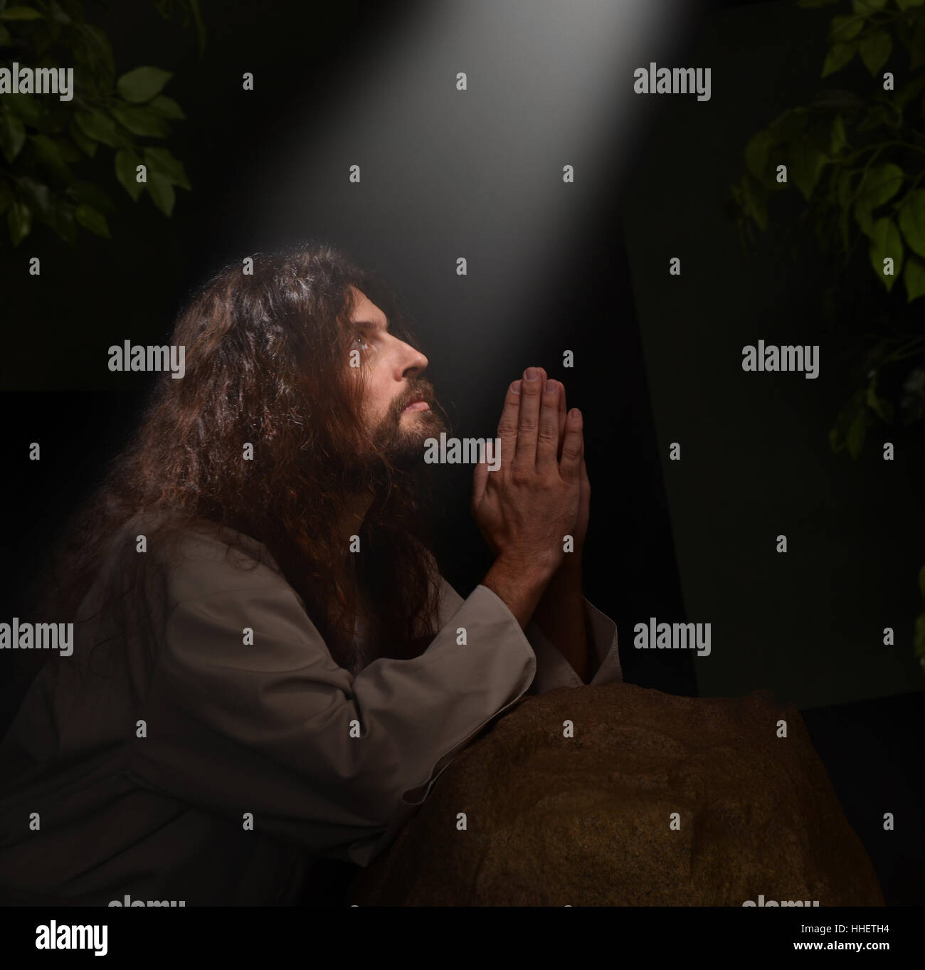 Jardin, bible, la tentation, le Christ, en priant, Jésus, Dieu, jardin, bible, Banque D'Images