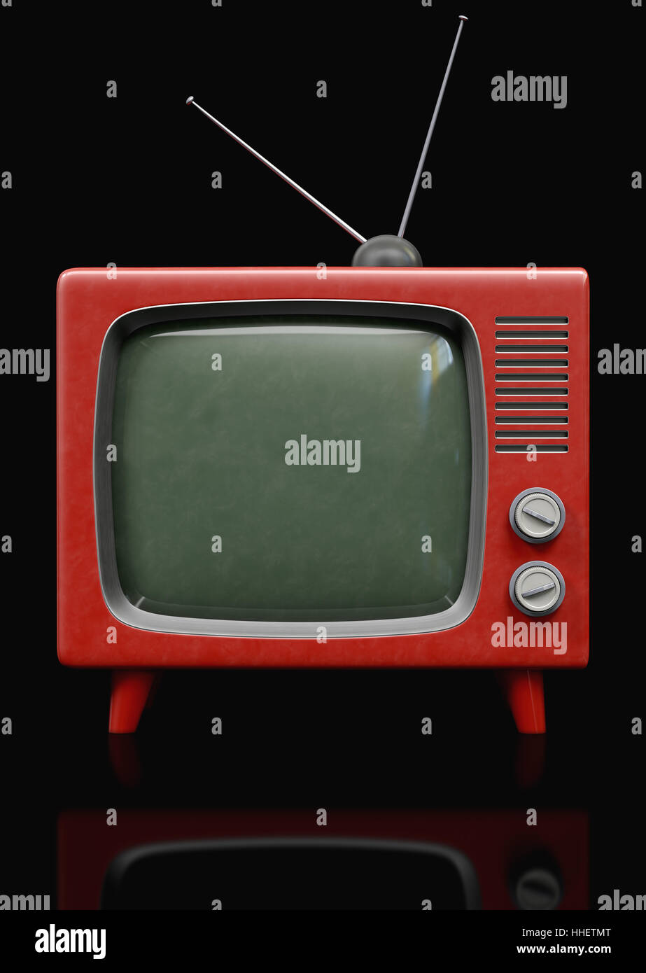 Antenne, plastique, matière synthétique, télévision, tv, télévision, retro, signe, Banque D'Images