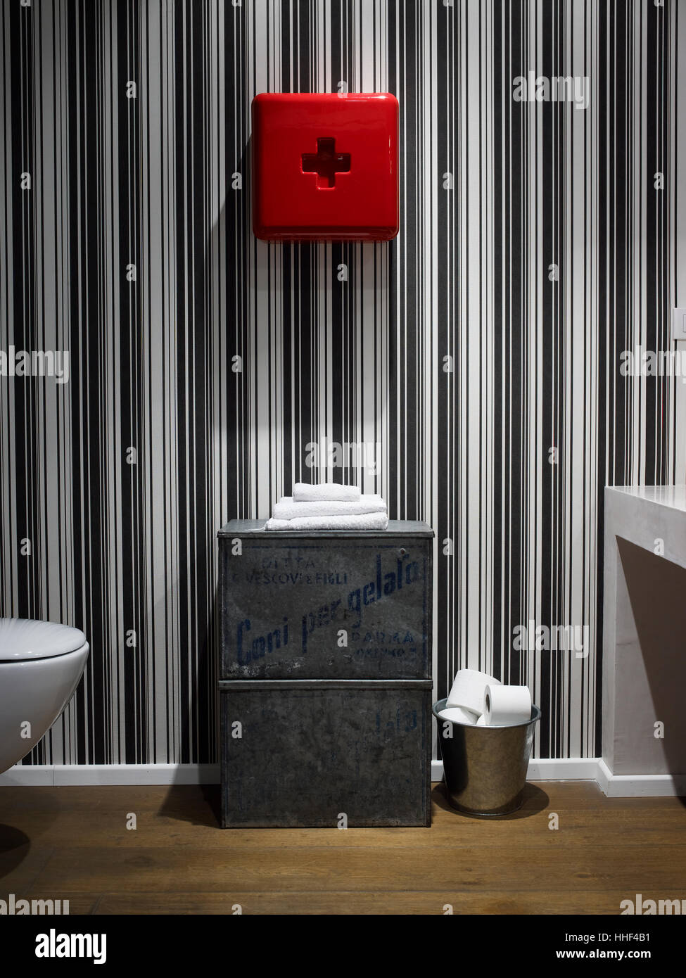 Salle de bains de style contemporain élégant Banque D'Images