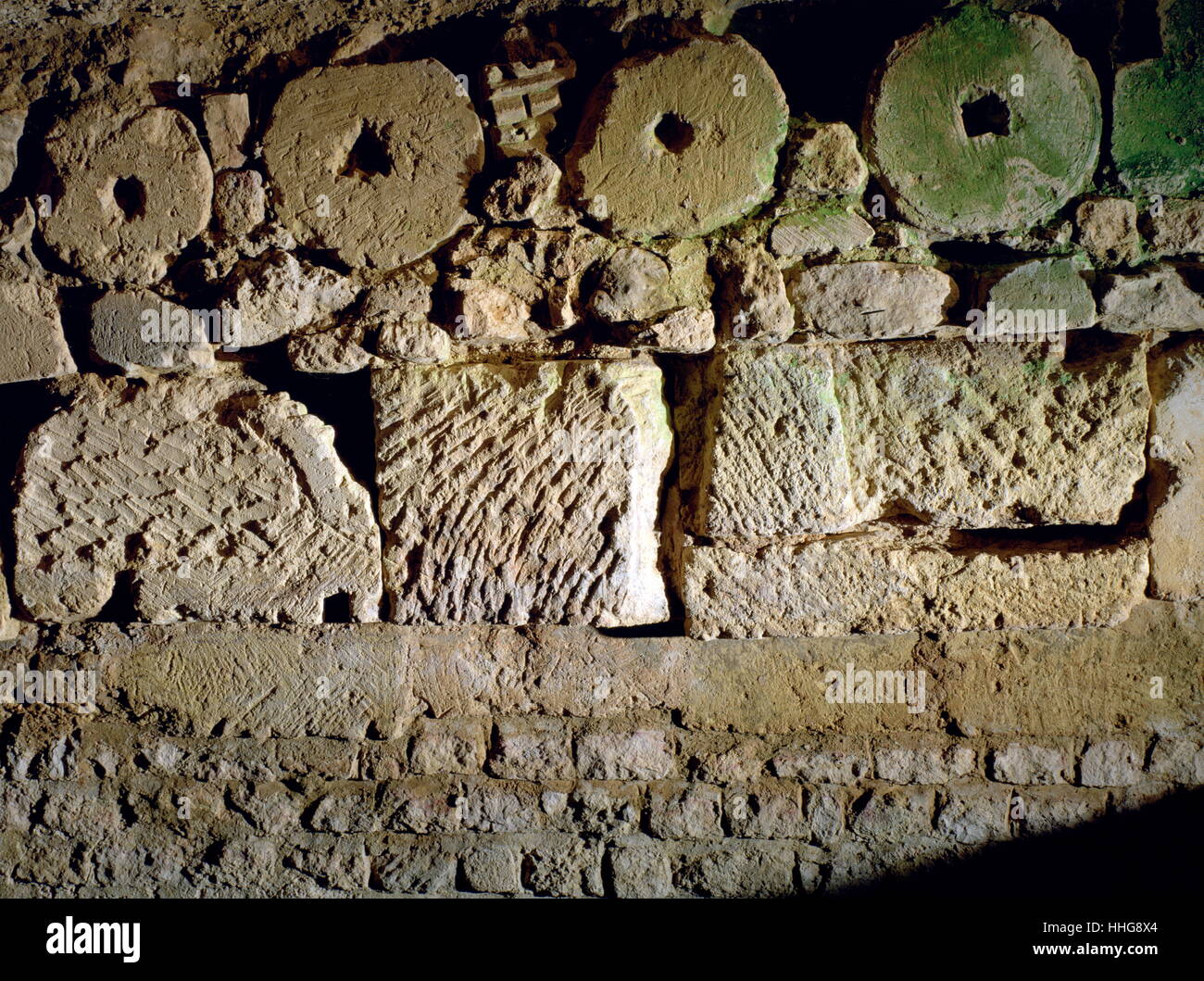 Crypte gallo-romain, France. Le terme décrit la culture gallo-romaine de la Gaule romanisée en vertu de l'état de l'Empire romain à partir de la 5ème ANNONCE de siècle. Banque D'Images