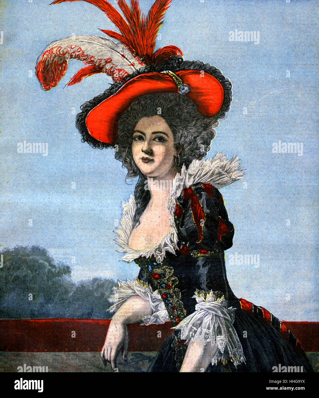 Élisabeth de France (Élisabeth Philippine Marie Hélène de France ; 1764 - 10 mai 1794, connue sous le nom de Madame Élisabeth, était une princesse française et le plus jeune frère du roi Louis XVI. Pendant la Révolution française, elle est restée à côté du roi et sa famille et a été exécutée à la place de la révolution à Paris pendant la Terreur Banque D'Images