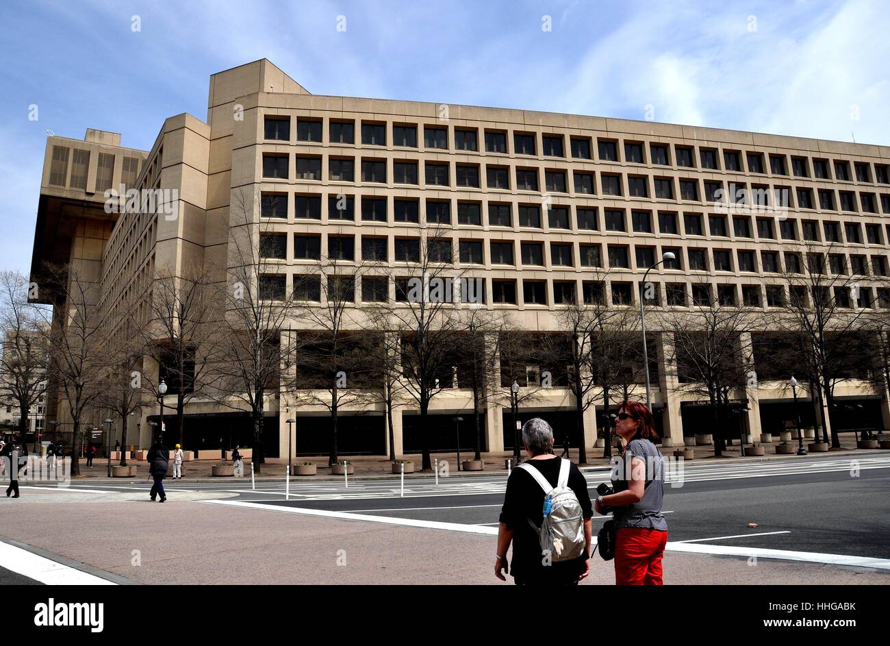 Washington, DC - 11 Avril 2014 : J. Edgar Hoover le F.B.I. Immeuble sur Pennsylvania Avenue Banque D'Images