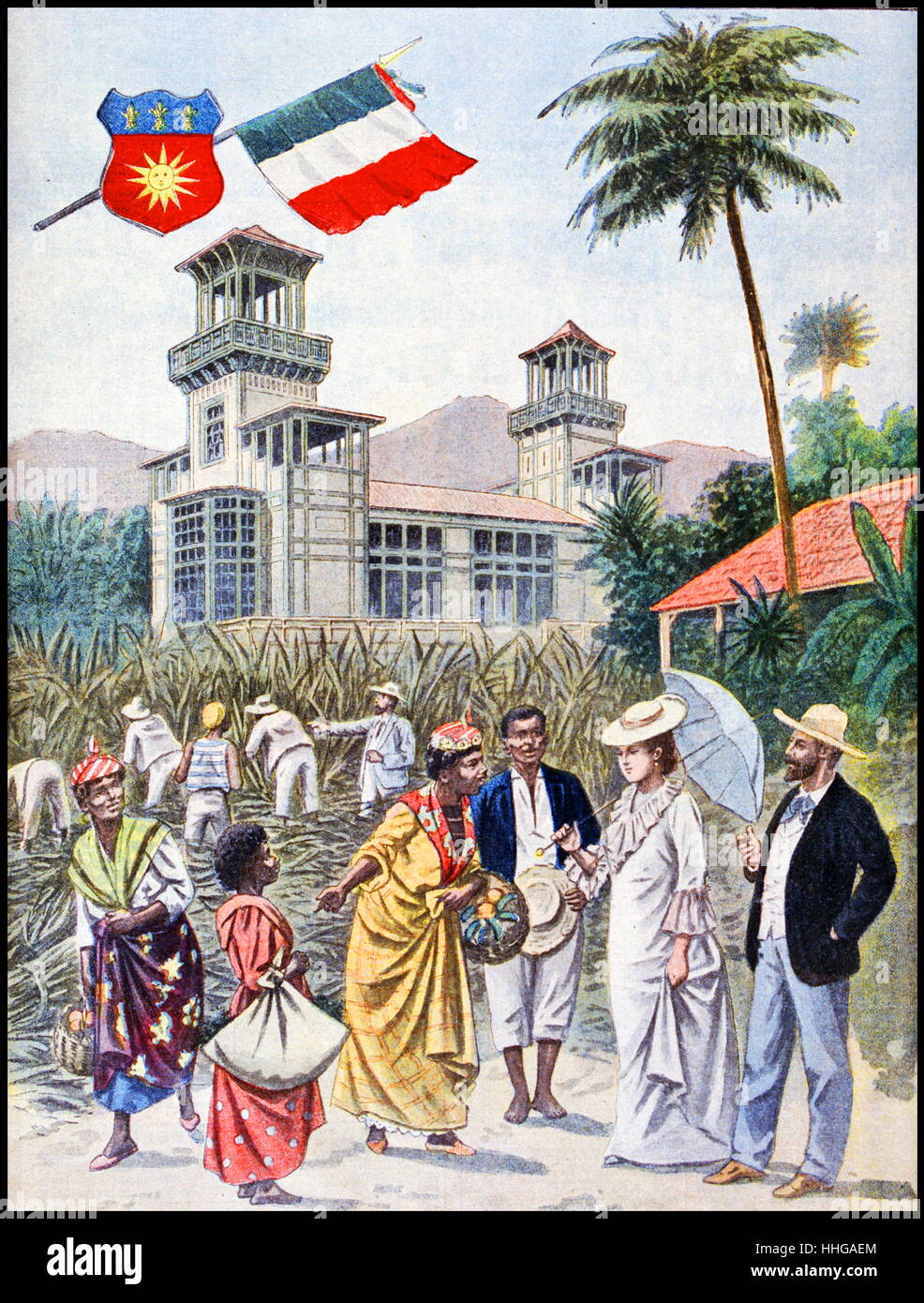 La Martinique, une colonie française, a son pavillon, à l'Exposition