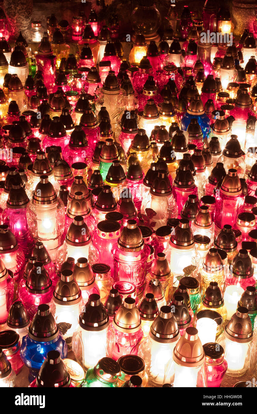 Célébrer, se complaire, se délecte, célèbre, bougie, radio silence, calme, Banque D'Images