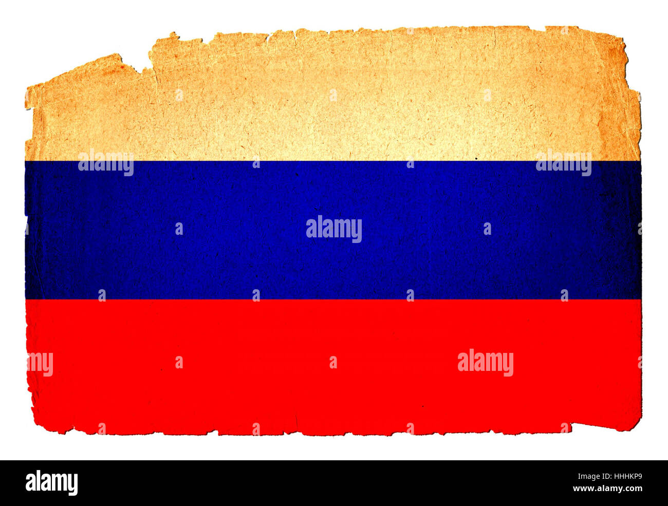 Présentation, isolés, vintage, cassées, drapeau, rétro, la Russie, la girouette, vieux, Banque D'Images