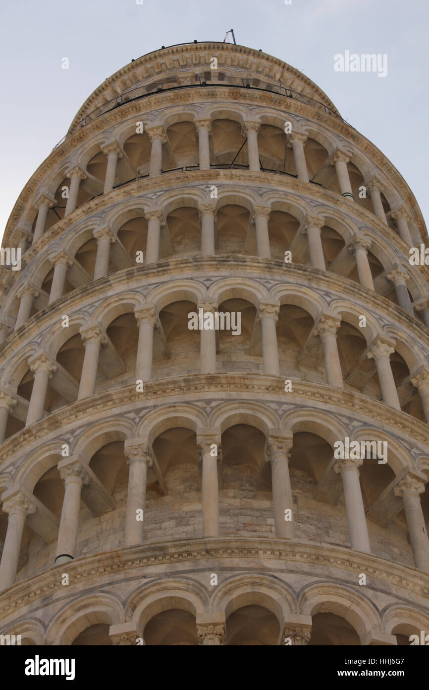 Tower, Toscane, ardoise, Pise, DE, DE, Italie, tour, détail, historique, Banque D'Images