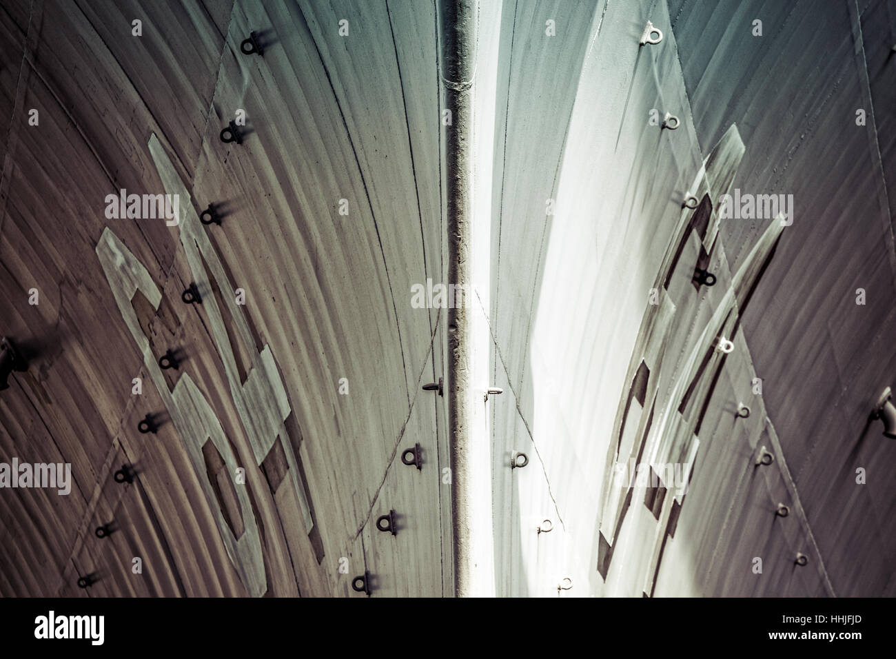 La coque de l'USS California (BB-64) à Norfolk, en Virginie. Banque D'Images