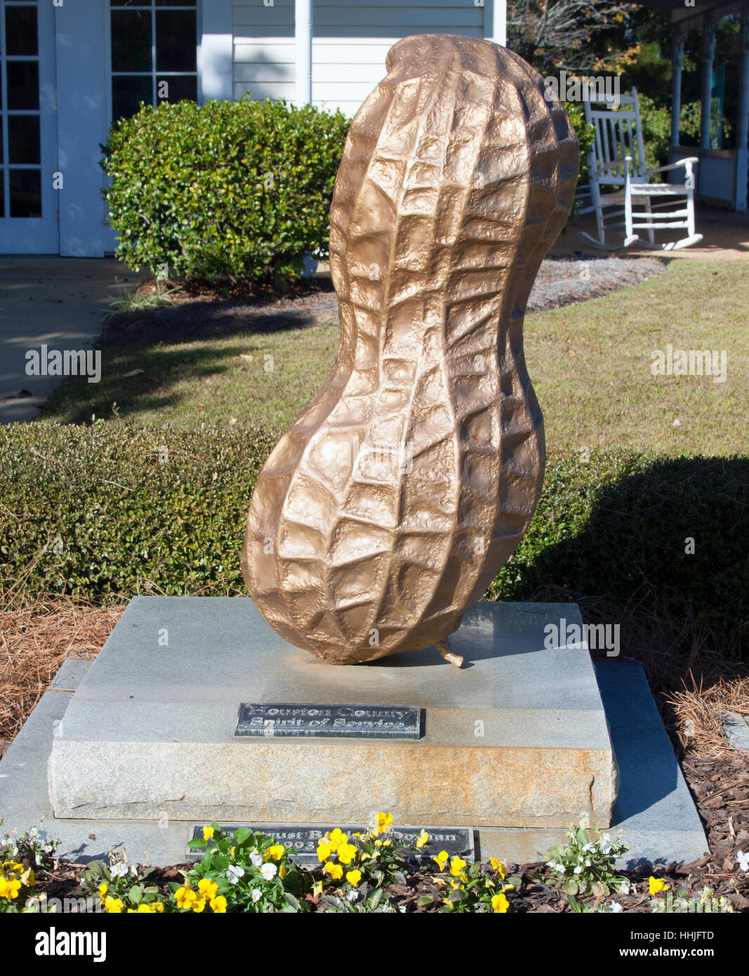 D'Arachide d'or à Dothan Alabama capitale mondiale de l'Arachide Banque D'Images