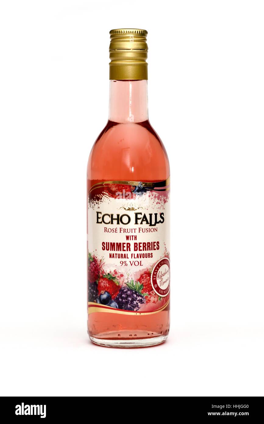 Echo Falls rose fusion fruits fruits d'été boire. Banque D'Images