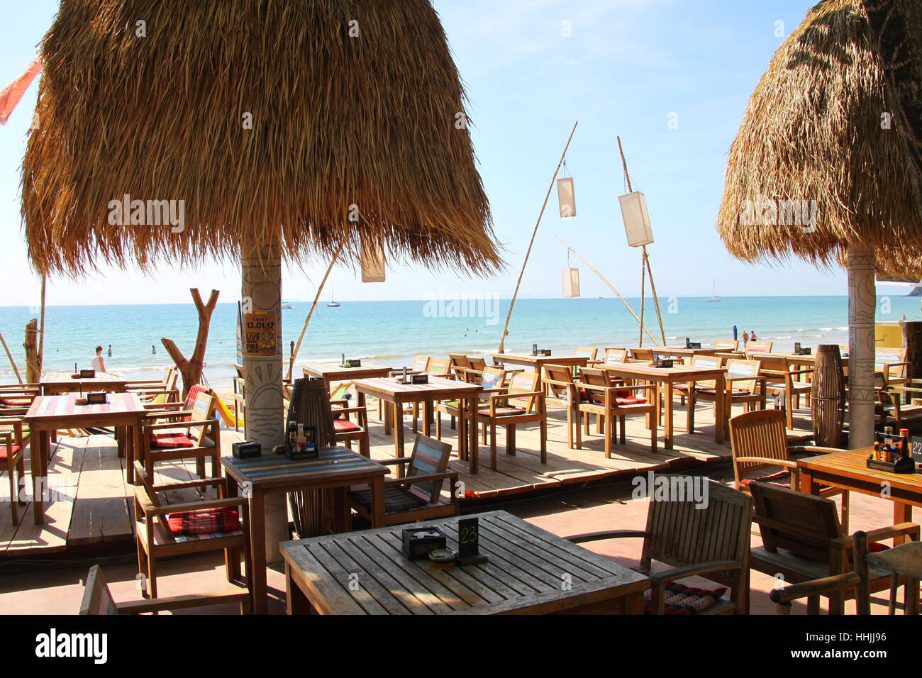 Klong dao Beach sur Koh Lanta, Thaïlande Banque D'Images