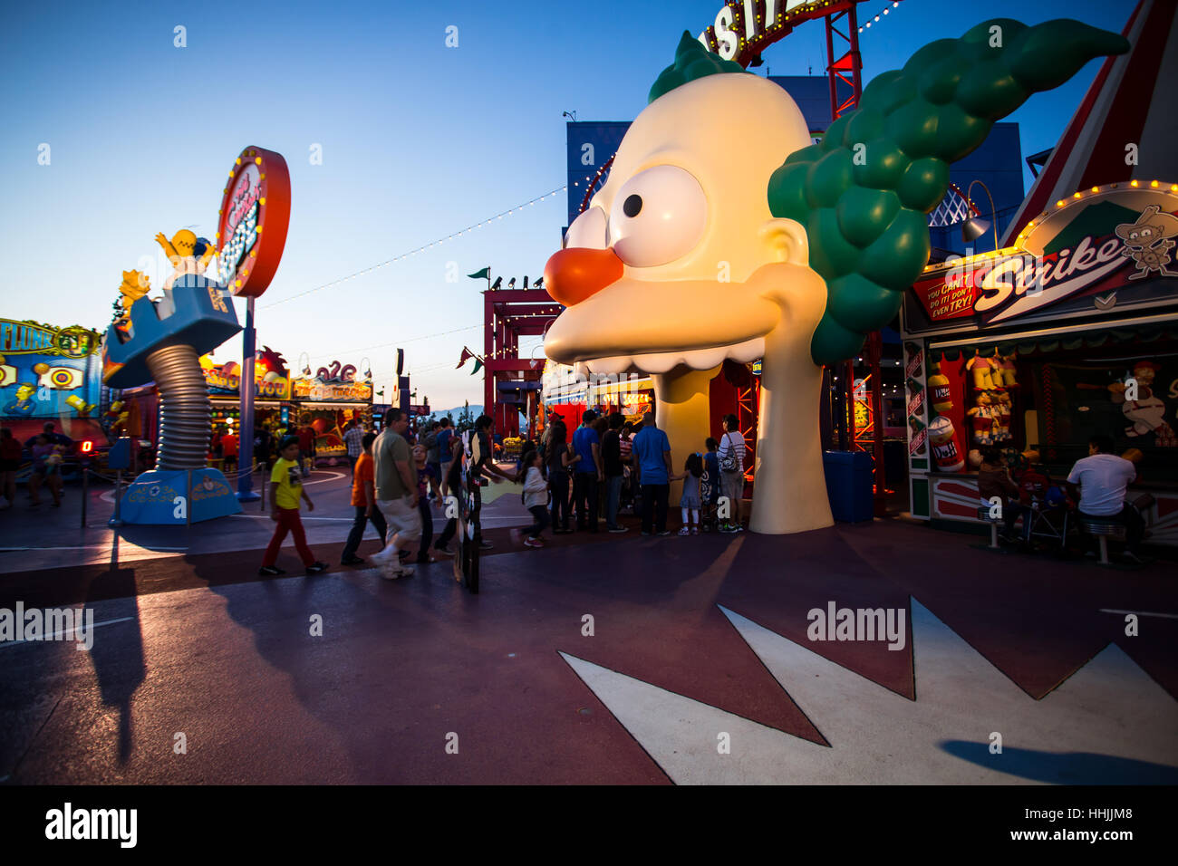 Parc à thème Universal Studios à Hollywood, CA Banque D'Images