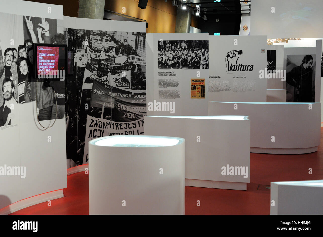 Centre de la solidarité européenne. Gdansk. La Pologne. À l'intérieur. Banque D'Images