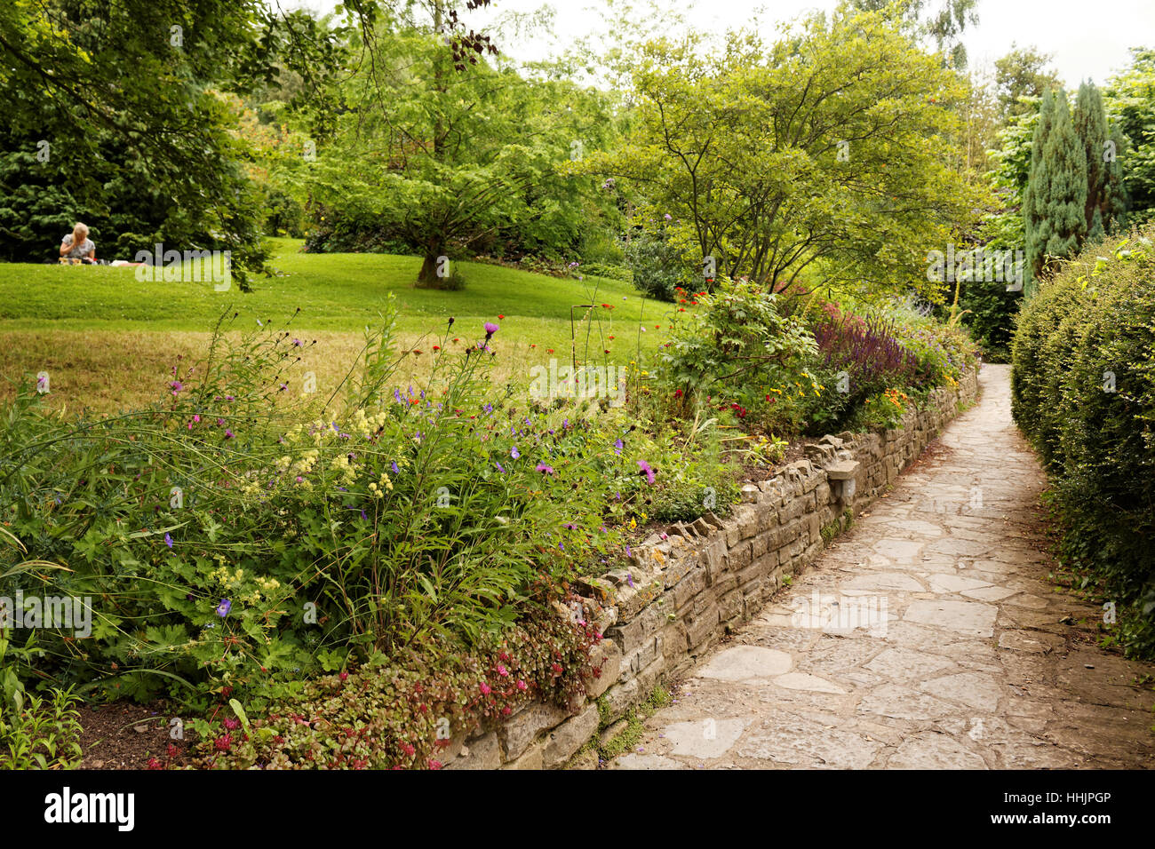 La confiance de Chalice Well Garden Glastonbury, Somerset, England, UK Banque D'Images