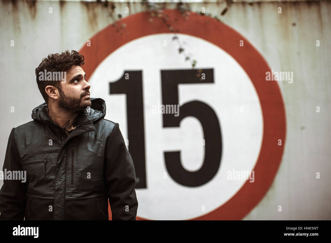 Le cinéaste danois primé Fenar Ahmad dépeints dans ville natale de Copenhague. Le Danemark, 09/12 2016. Banque D'Images