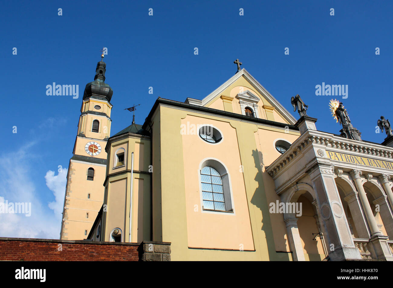 Église, Bavaria, église paroissiale, le jour de l'ascension, historique, l'église, statue, Banque D'Images