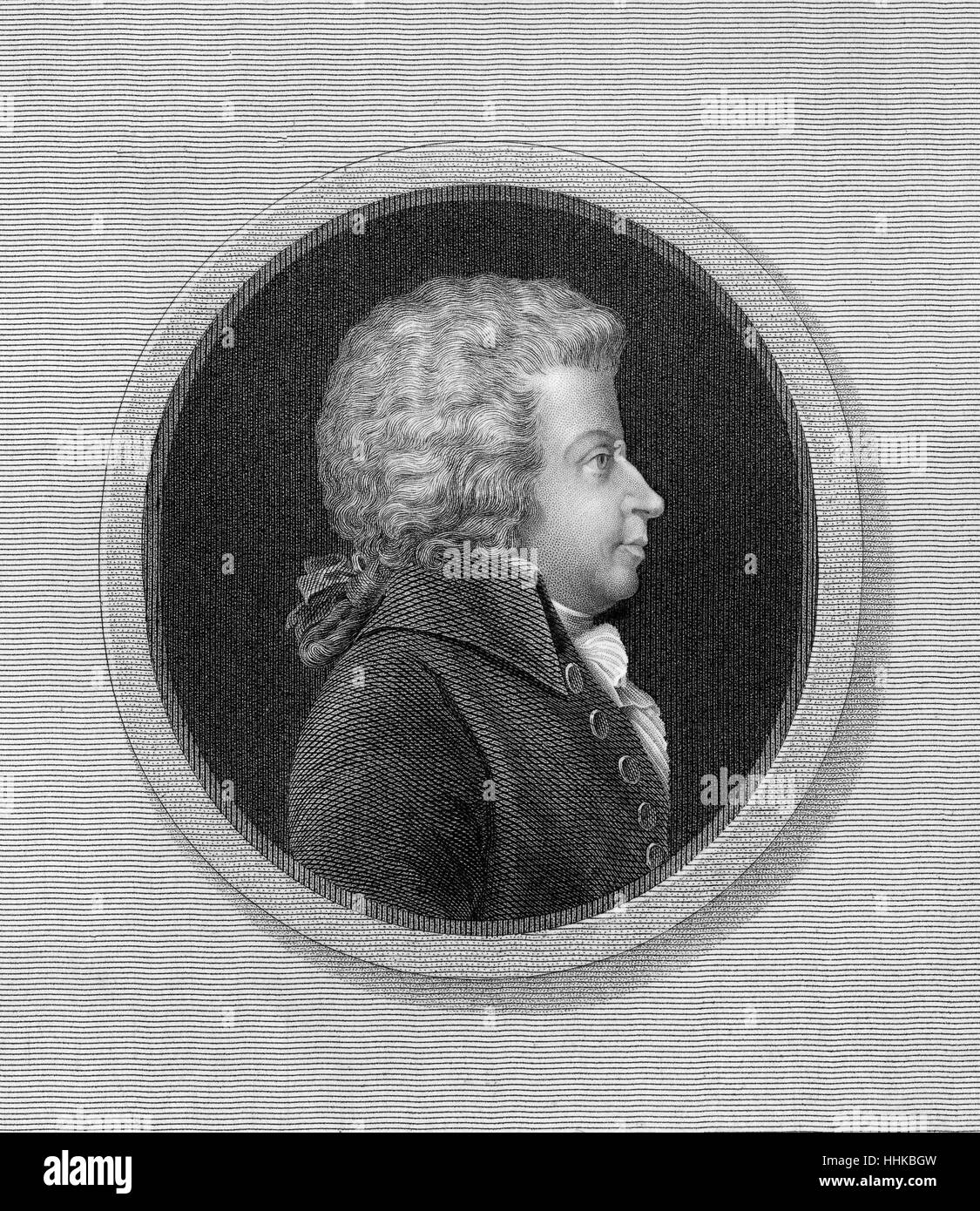 Wolfgang Amadeus Mozart, 1756 - 1791, un compositeur de la première école viennoise Banque D'Images