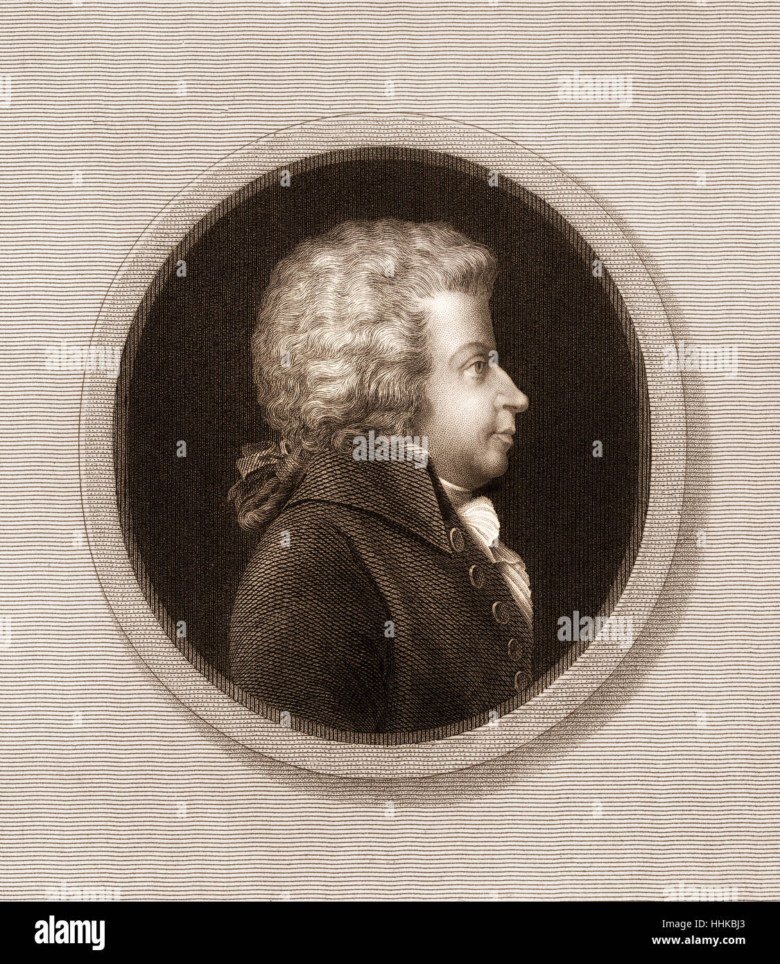 Wolfgang Amadeus Mozart, 1756 - 1791, un compositeur de la première école viennoise Banque D'Images
