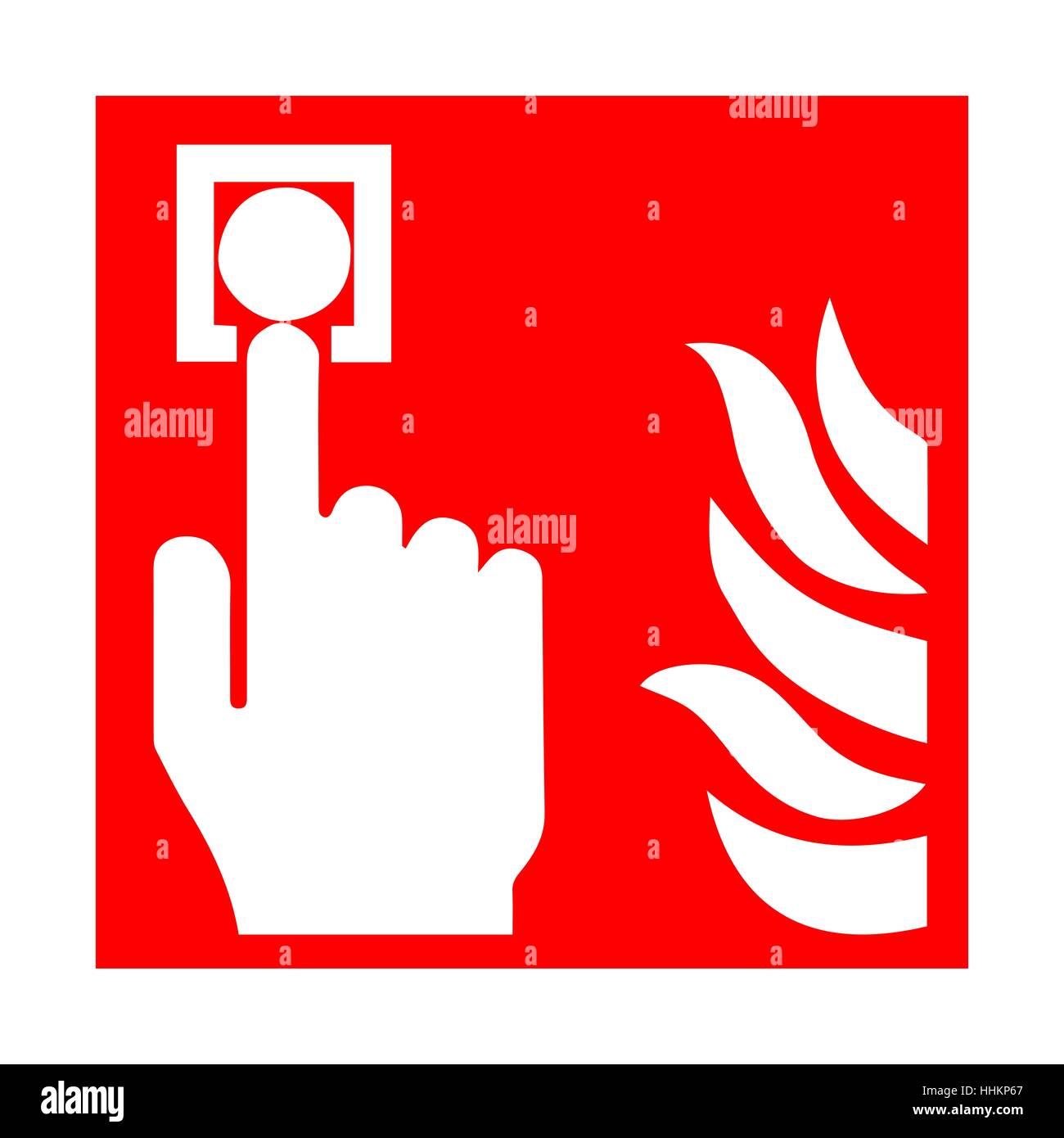 Icônes d'urgence incendie vecteur. Des signes d'évacuations. Alarme incendie. Illustration de Vecteur