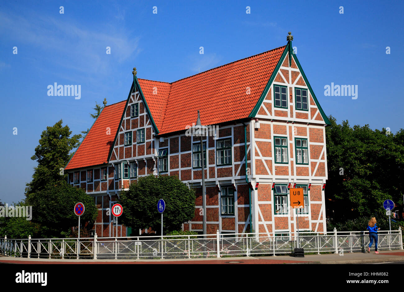 Hôtel de ville de Jork, Altes Land, Basse-Saxe, Allemagne, Europe Banque D'Images