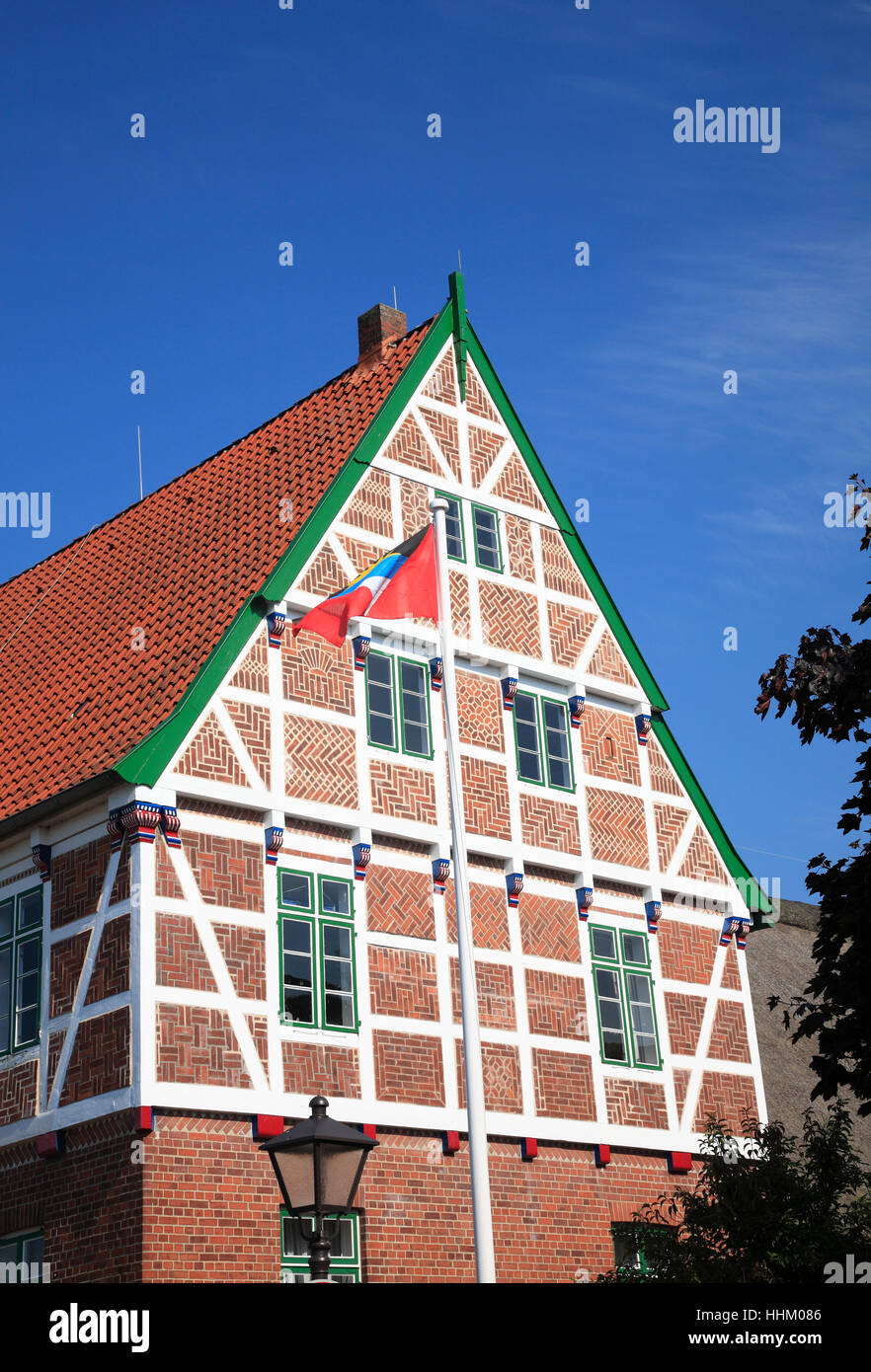 Borstel, Wehrtscher Hof, Altes Land, Basse-Saxe, Allemagne, Europe Banque D'Images