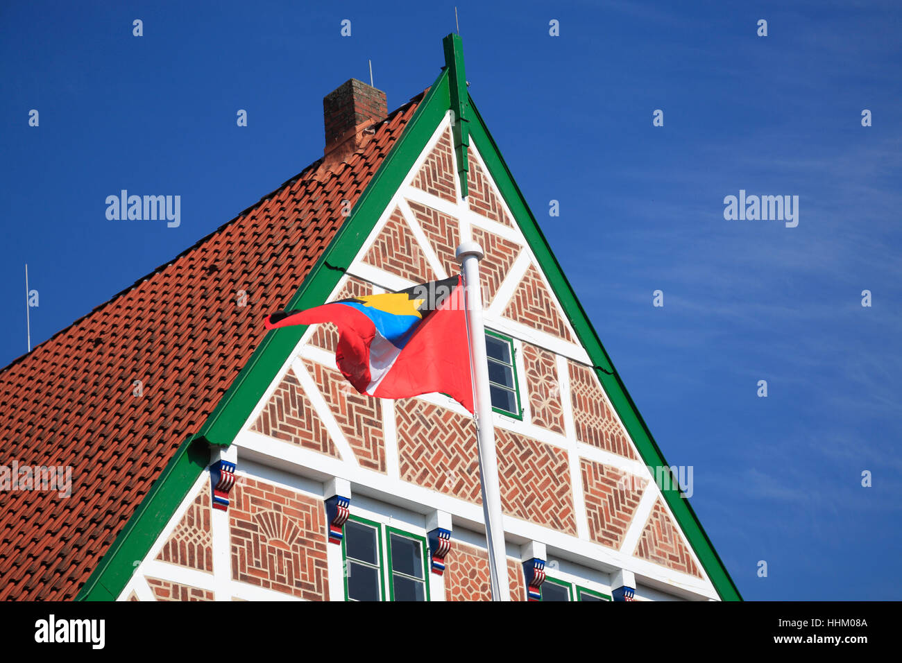 Borstel, Wehrtscher Hof, Altes Land, Basse-Saxe, Allemagne, Europe Banque D'Images