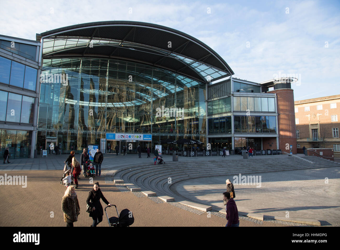 Le Forum, Norwich, par Hopkins Architects. Banque D'Images