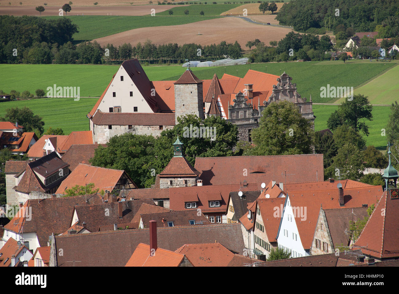 Arbre, arbres, Bavaria, le style de la construction, de l'architecture, de style architectural, Banque D'Images