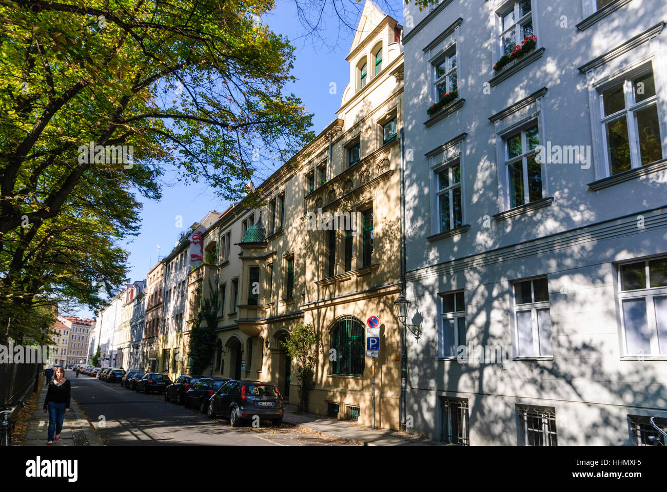 Berlin : rue Sophienstraße dans Scheunenviertel, , Berlin, Allemagne Banque D'Images