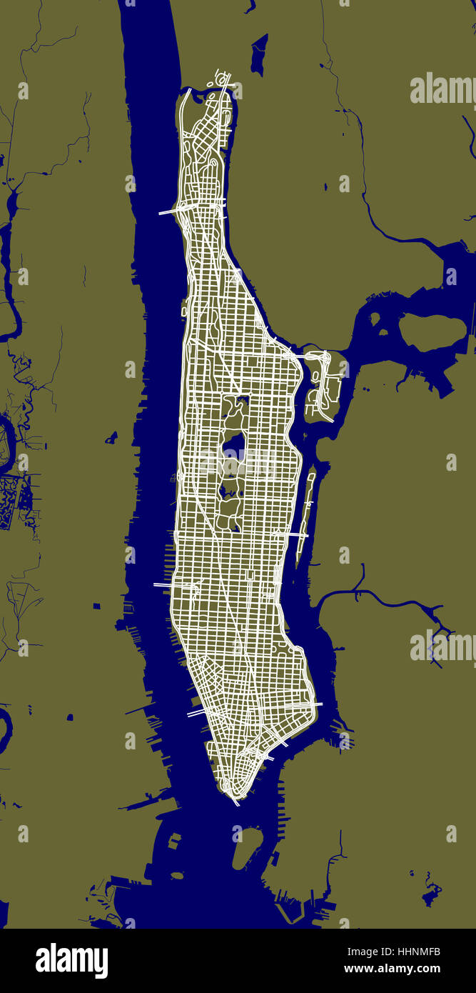 Rues de Manhattan. Banque D'Images