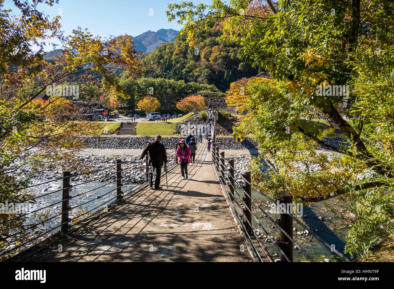 Village Shirakawa en automne, Gifu, Japon Banque D'Images