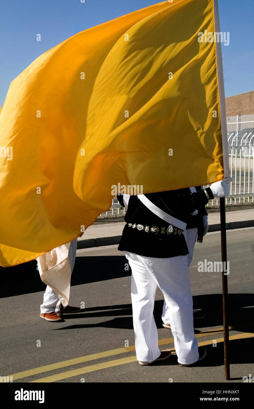 Dans le défilé drapeau Navajo Banque D'Images