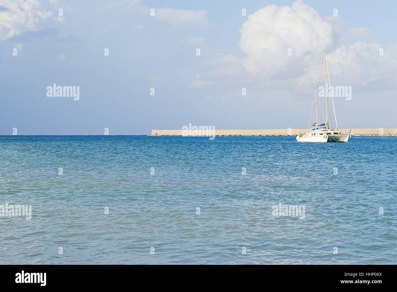 Grèce, port, port, la Grèce, l'harbour, Port, sables, de sable, de paysages, de Katakolo, Banque D'Images