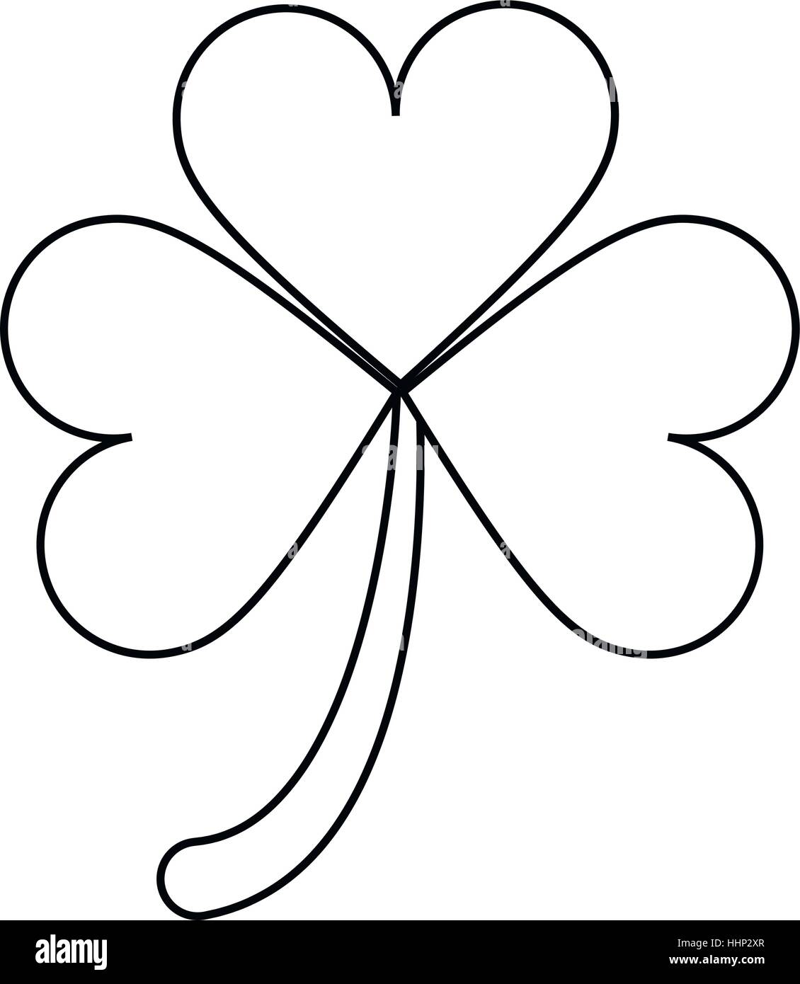 Feuilles de trèfle saint Patrick day ornament aperçu Illustration de Vecteur