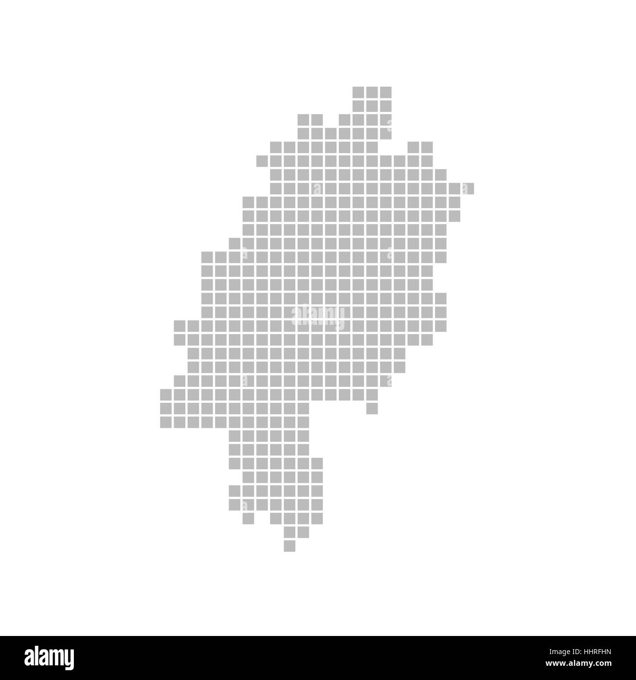 Carte des pixels : hessen Banque D'Images